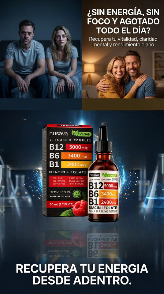 ⚡ Vitamin B Complex – Energía Total y Rendimiento Diario