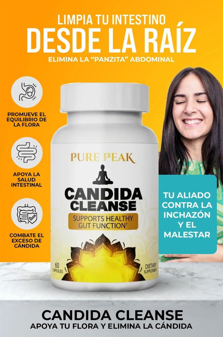 🌿Candida Cleanse Importado de USA🗽– Apoya tu flora intestinal, reduce la hinchazón y mejora tu digestión🧘