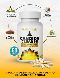 🌿Candida Cleanse Importado de USA🗽– Apoya tu flora intestinal, reduce la hinchazón y mejora tu digestión🧘