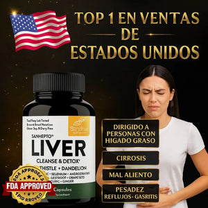 Sandhus Liver Cleanse importado de USA🗽: Limpia y desintoxica tu Hígado y recupera tu energía y acelera tu metabolismo.