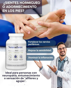 NEURAZENX™ IMPORTADO DE USA🗽: Olvidate del hormigueo y vuelve a caminar sin dolor ni adormecimiento.