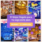 Bunny's Carrusel 🎠: transforma su cuarto en un mundo mágico y de tranquilidad😌