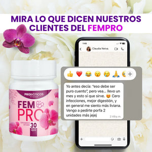 Con FEM PRO: Olvídate de olores, infecciones y desequilibrios hormonales 🌸