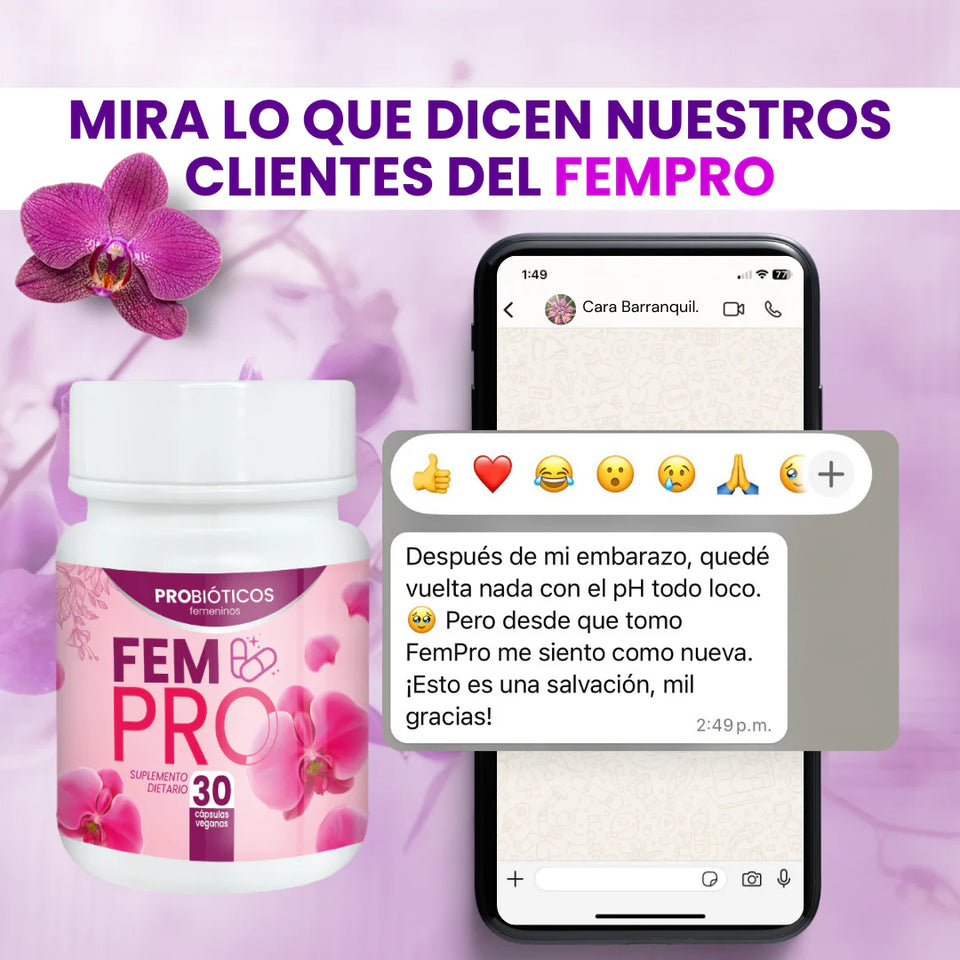 Con FEM PRO: Olvídate de olores, infecciones y desequilibrios hormonales 🌸