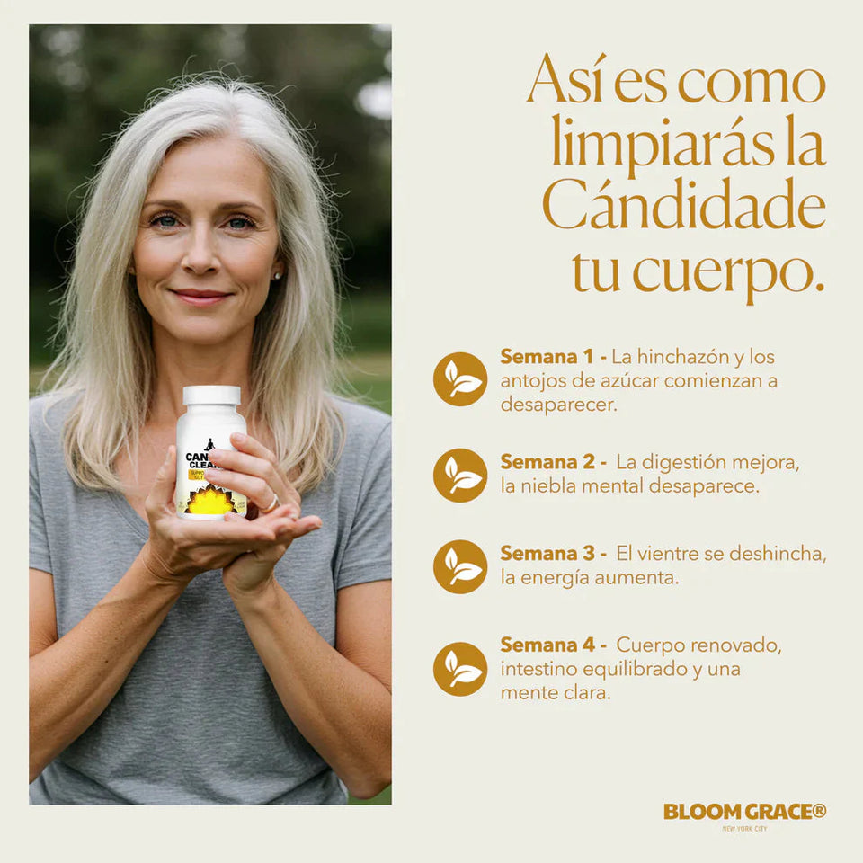 🌿Candida Cleanse Importado de USA: Apoya tu flora intestinal, reduce la hinchazón y mejora tu digestión🧘