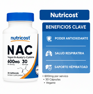 Nutricost NAC : El Precursor Esencial para la Desintoxicación y Protección Celular