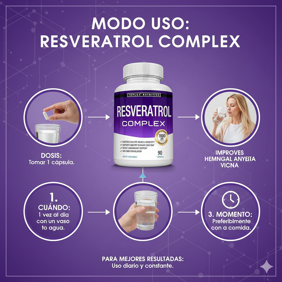 resveratrol complex - la fórmula completa para verte joven 🧬💊