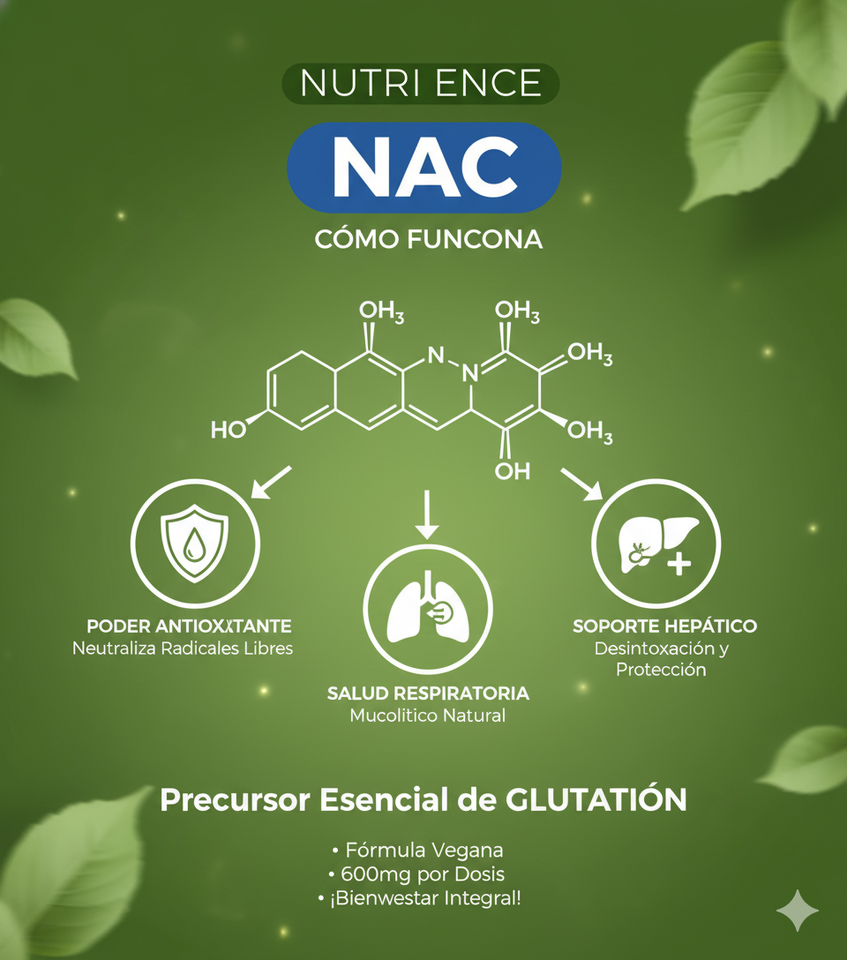 Nutricost NAC : El Precursor Esencial para la Desintoxicación y Protección Celular