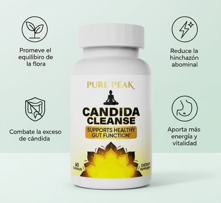 🌿Candida Cleanse Importado de USA🗽– Apoya tu flora intestinal, reduce la hinchazón y mejora tu digestión🧘