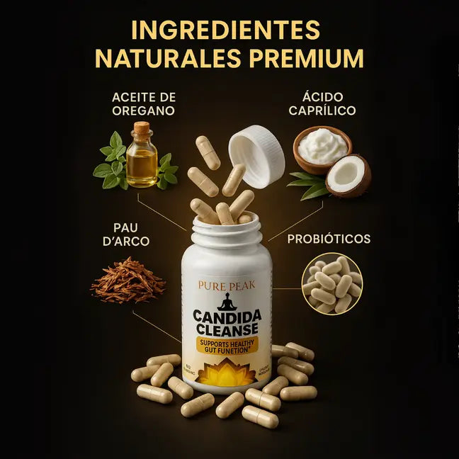 🌿Candida Cleanse Importado de USA: Apoya tu flora intestinal, reduce la hinchazón y mejora tu digestión🧘