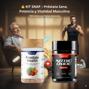 🗽KIT SNAP DE USA – Próstata Sana, 💪 Potencia y Vitalidad Masculina ✨ Sin químicos dañinos, 🌱 100% Natural