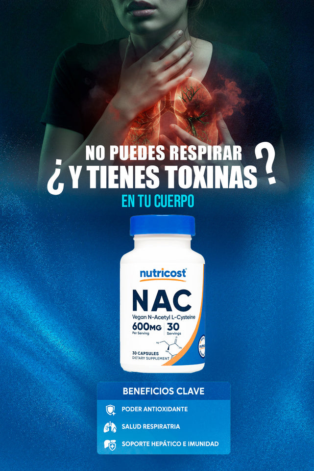 Nutricost NAC : El Precursor Esencial para la Desintoxicación y Protección Celular