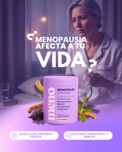 🌿El Alivio total de la Menopausia Sin Hormonas. MENO tu mejor aliado ¡Recupera tu calma!