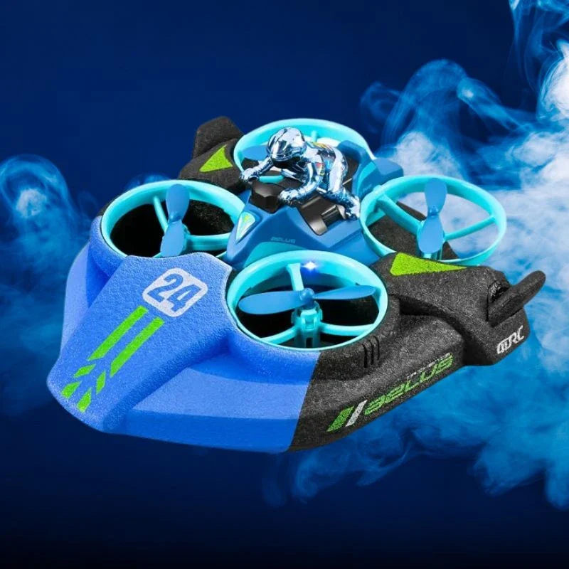 MegaRider 3-en-1: Dron 🚁 · Auto 🚗 · Bote 🚤, un solo juguete… diversión en tierra, aire y agua