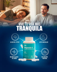 Magnesio Complex: ¡Fórmula Triple! 50% Más Sueño Profundo 🌙 y 100% Menos Fatiga Diaria. ⚡️