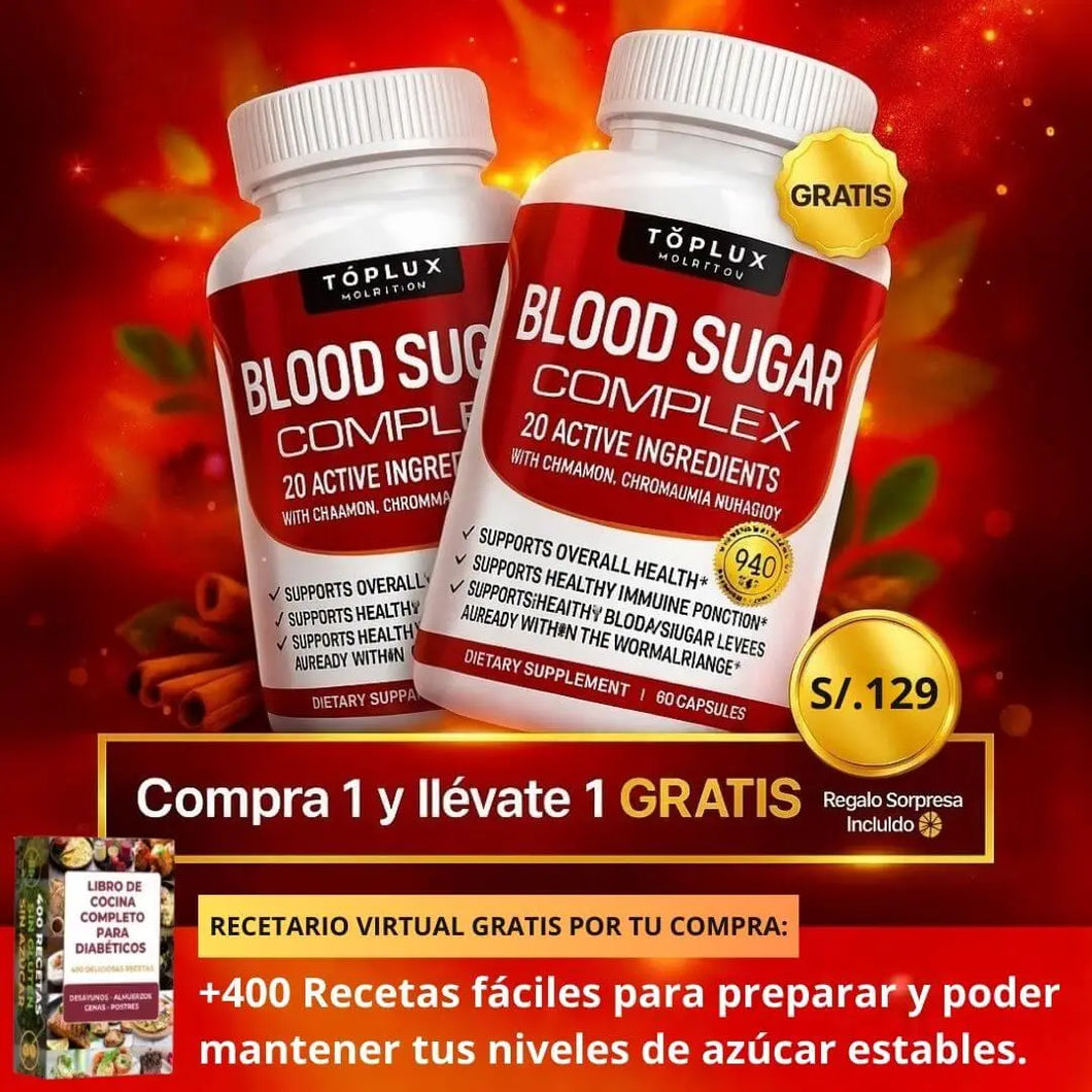 🧬Blood Sugar Complex 99 Importado de USA: Ayuda a regular tu glucosa 🩸y ayuda a eliminar las bacterias del higado