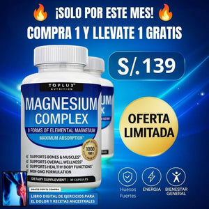 Magnesio Complex: Revierte el envejecimiento celular causado por el estrés ✨