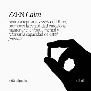 🌿 ZZEN CALM — Ashwagandha con KSM-66®, el extracto ancestral que equilibra tu cuerpo, reduce el estrés y calma tu mente. 😌