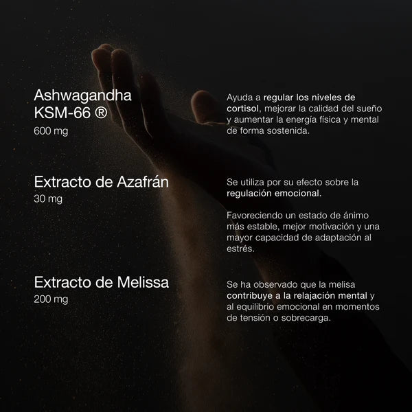 🌿 ZZEN CALM — Ashwagandha con KSM-66®, el extracto ancestral que equilibra tu cuerpo, reduce el estrés y calma tu mente. 😌