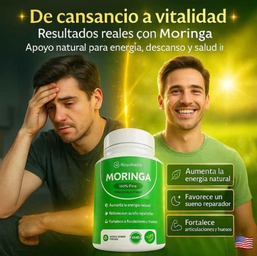 ✨Con Moringa Vitality Plus USA🗽100% Pura recuperas tu energía⚡, fortaleces tus defensas🛡️ y ayudas a tu metabolismo a funcionar mejor.
