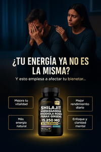 🔥 Vitalidad Extrema 8-en-1: Shilajit + Ashwagandha Premium