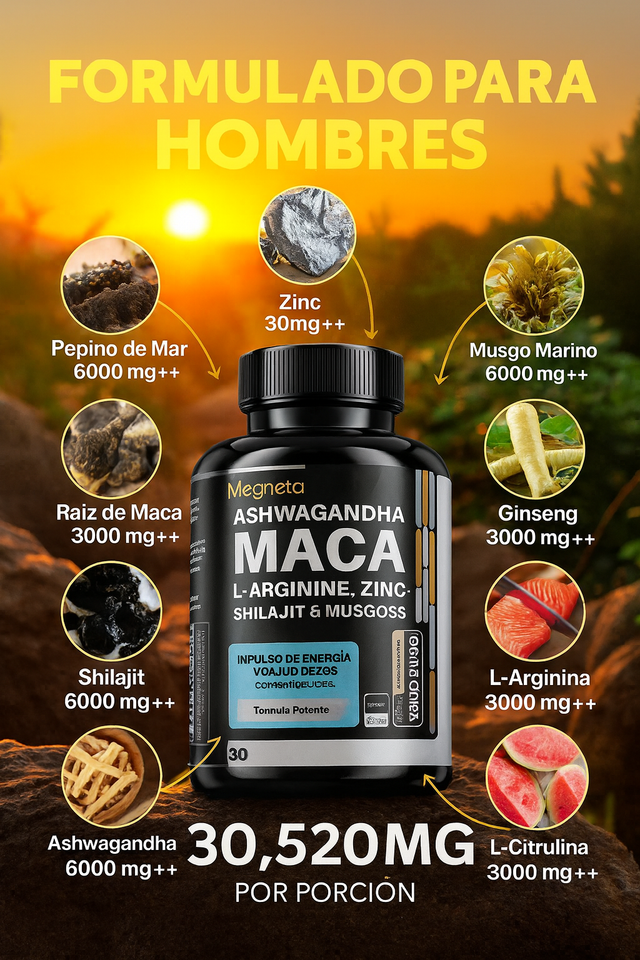⚡ MACA POWER+ — Energía, fuerza y vitalidad
