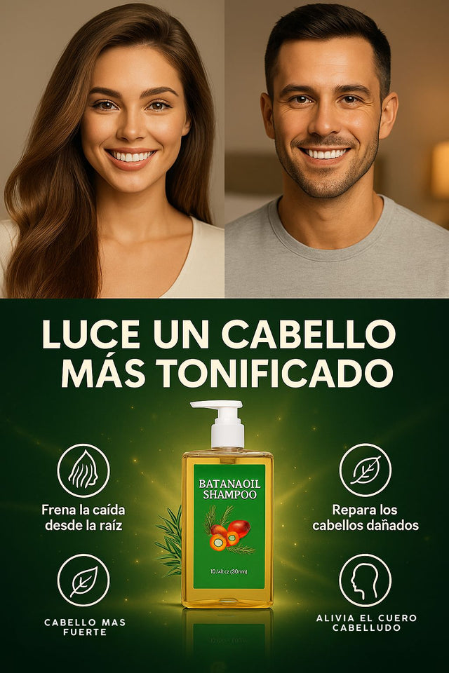 Batana Oil Shampoo — Detén la caída y revive tu cabello desde la raíz
