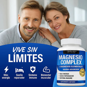 Magnesio Complex Importado de USA: dile adiós a la barriga hinchada, 😩cansancio, 🤯 dolores de cabeza y senos caídos con solo 2 cápsulas al día ☀️