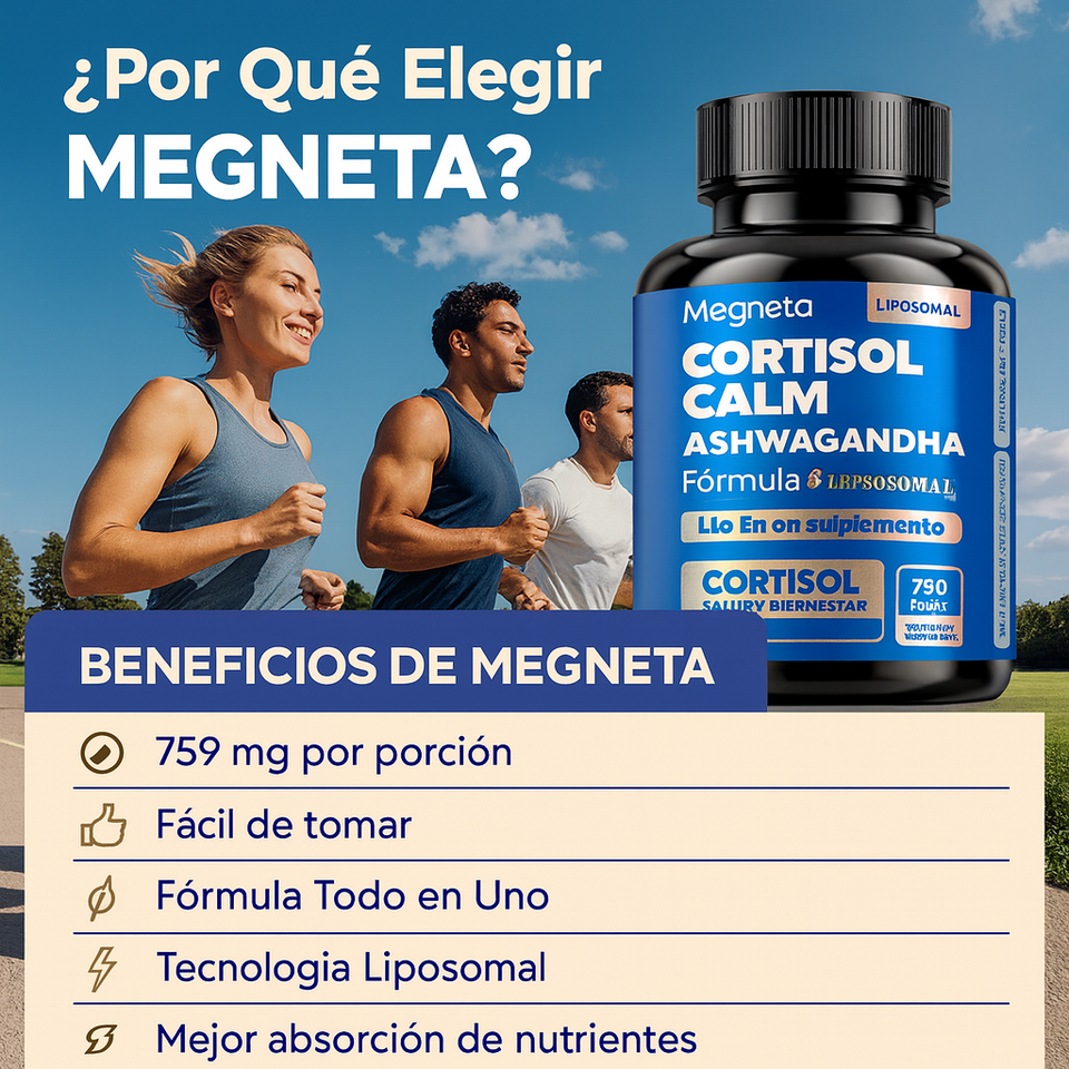 💊 CORTISOL CALM — Suplemento Americano para Controlar el Estrés, la Ansiedad y el Cansancio
