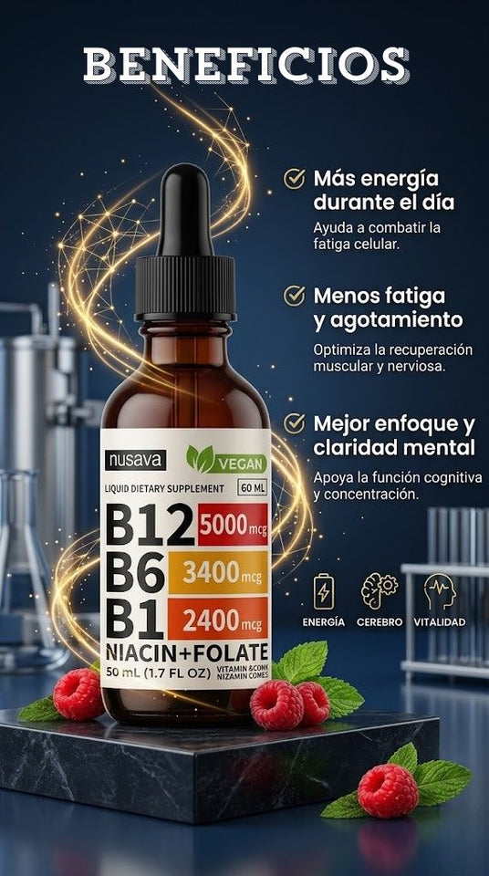 ⚡ Vitamin B Complex – Energía Total y Rendimiento Diario