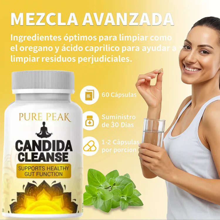 🌿Candida Cleanse Importado de USA: Apoya tu flora intestinal, reduce la hinchazón y mejora tu digestión🧘