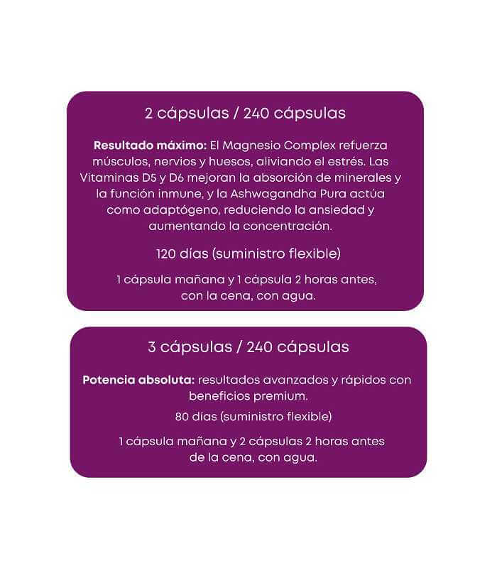 Magnesio Complex Formula Española : dile adiós a la barriga hinchada, 😩cansancio, 🤯 dolores de cabeza y senos caídos con solo 2 cápsulas al día ☀️