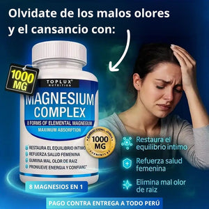 Magnesio Complex Importado de USA🗽: dile adiós a la barriga hinchada, 😩cansancio, 🤯 dolores de cabeza y senos caídos con solo 2 cápsulas al día ☀️
