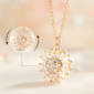 Collar Girasol: Resplandece con Elegancia y Encanto Giratorio!