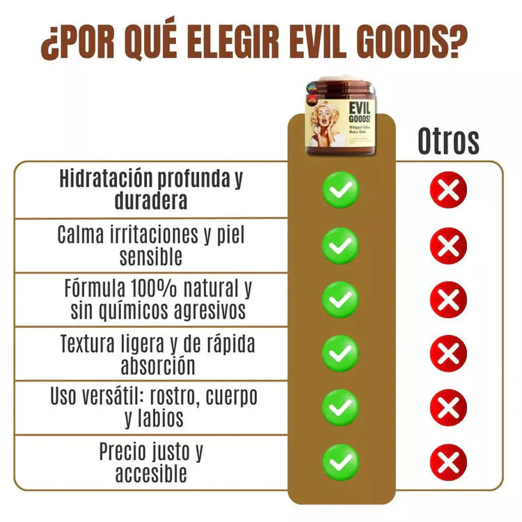 Evil Goods® Crema de Sebo de Res: El Secreto de Hollywood para una Pie – Kasalandia