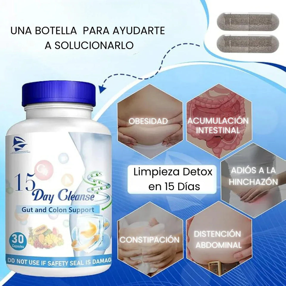 15 Day Cleanse – Fórmula Americana para Desintoxicar en 15 Días