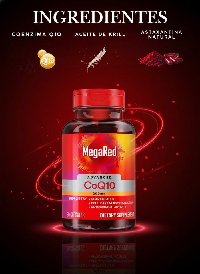 MegaRed Advanced CoQ10 – Energía y Vitalidad Sexual ❤️⚡