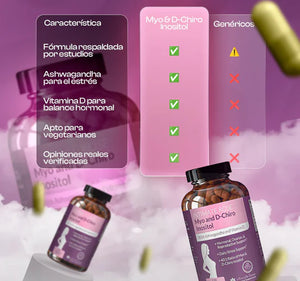 INOSITOL DE INTIMATE ROSE: Ayuda a equilibrar tus hormonas y a mejorar la ovulación para ser mamá