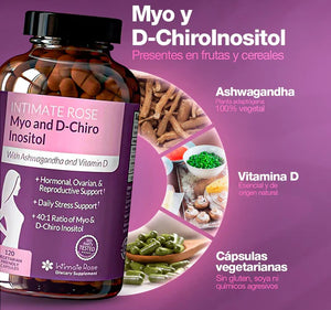INOSITOL DE INTIMATE ROSE: Ayuda a equilibrar tus hormonas y a mejorar la ovulación para ser mamá