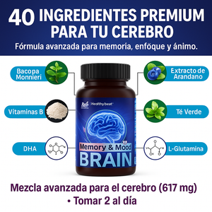🧠✨ Activa tu mente, memoria y enfoque al máximo 💊 Con BRAIN Memory & Mood — Importado de USA