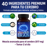 🧠✨ Activa tu mente, memoria y enfoque al máximo 💊 Con BRAIN Memory & Mood — Importado de USA