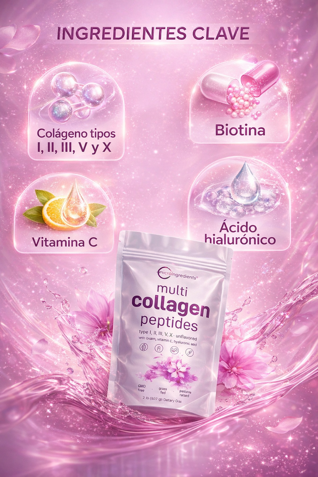 ✨ Multi Collagen Peptides – Juventud y Piel Radiante Desde el Interior
