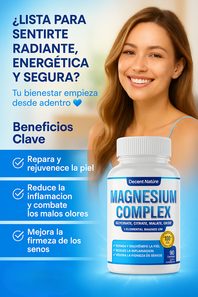 🔥 Magnesium Complex: Energía Real, Sueño Profundo y Cero Estrés