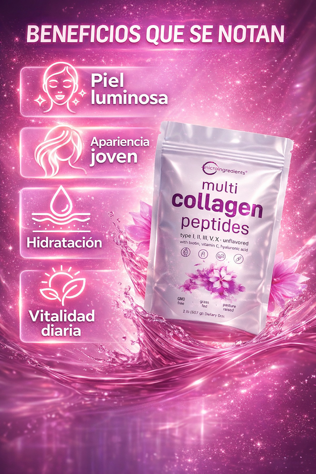 ✨ Multi Collagen Peptides – Juventud y Piel Radiante Desde el Interior