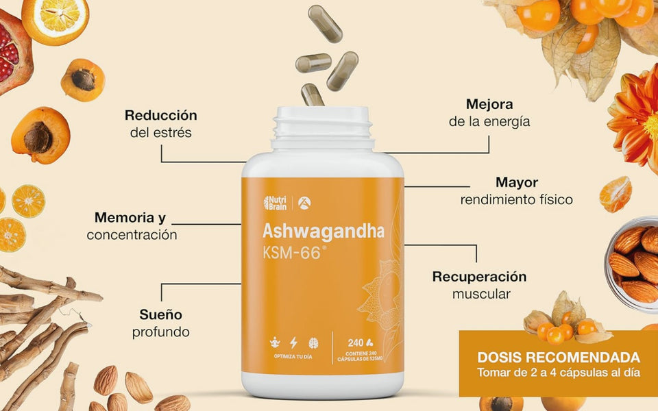 🧘‍♀️ Ashwagandha KSM-66 Importada de España: Bienestar Mental y Energía Constante