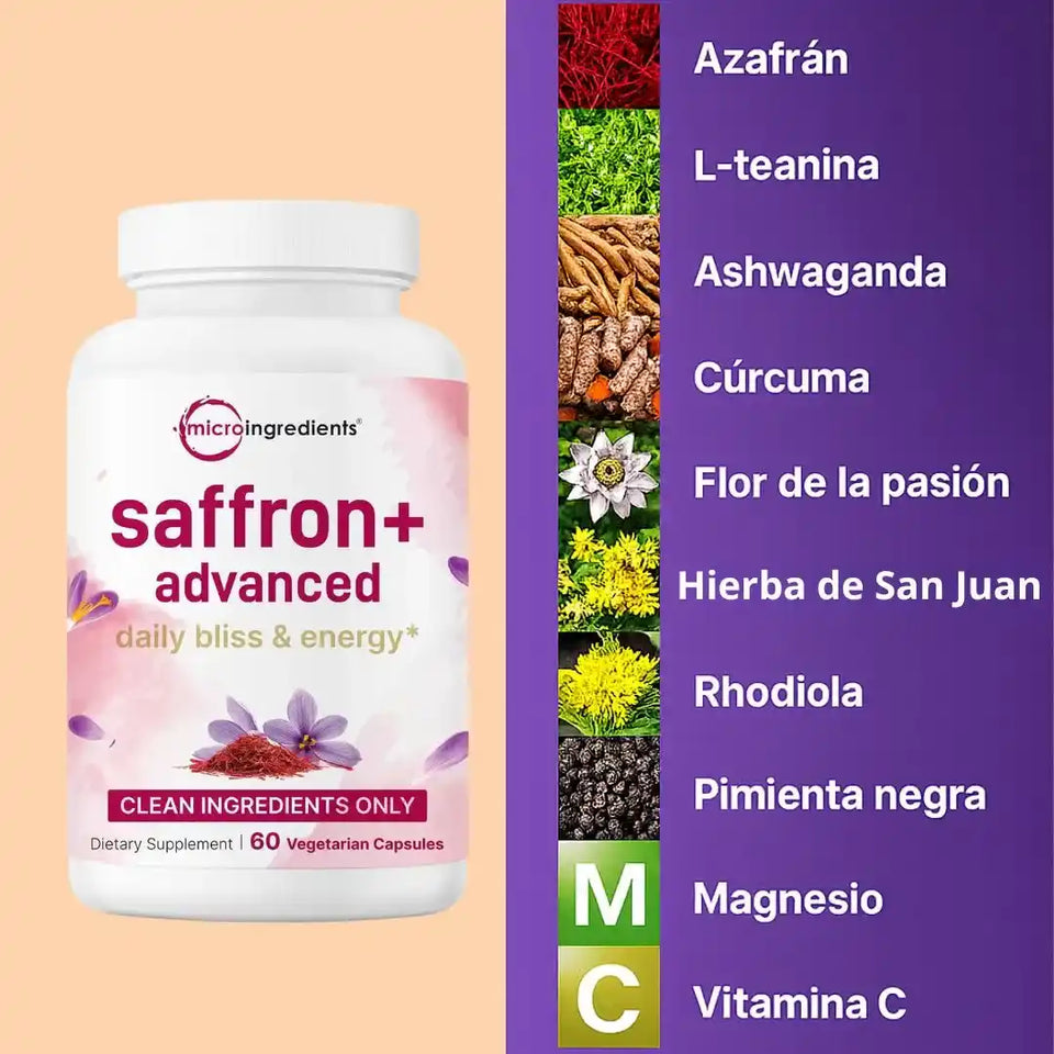 Con Saffron+ Advanced: Olvídate del caos del país, el estrés 💸 y el insomnio 😴 y despierta renovado 🏃‍➡️