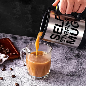 Taza Automezcladora: Café, té o chocolate listos en un clic