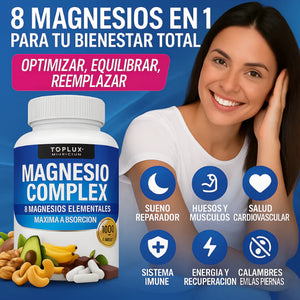 Magnesio Complex Importado de USA: dile adiós a la barriga hinchada, 😩cansancio, 🤯 dolores de cabeza y senos caídos con solo 2 cápsulas al día ☀️