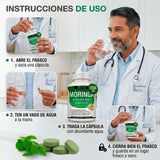 Moringa 1200mg Toplux: Energía + Anti-Inflamatorio Natural 🌿🙌 (90 Cáps)