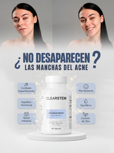 CLEARSTEM: Desintoxica Hoormonas, Calma el Estrés y Logra una Piel Clara desde el Interior